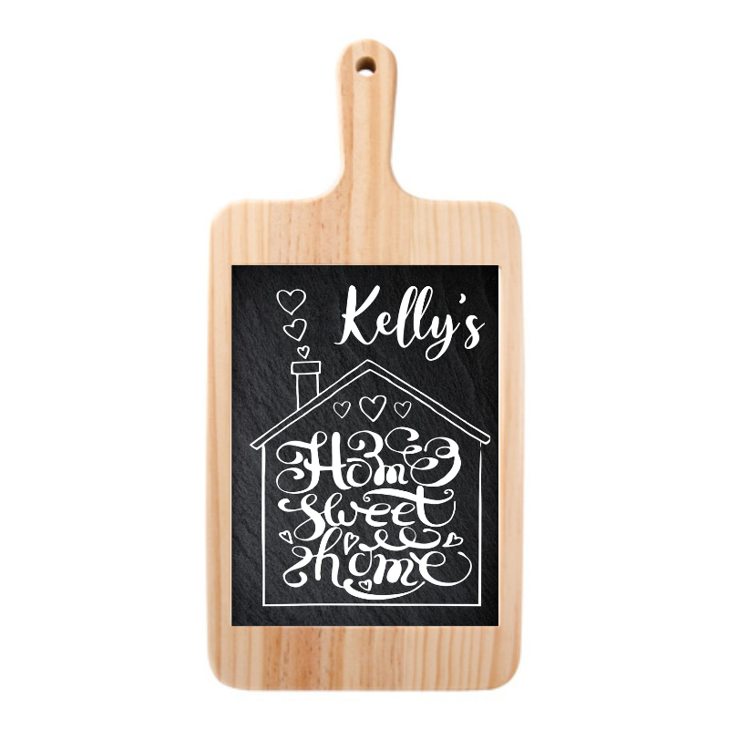 Rectangular Cheese Board With Ceramic Plate - Personalised Gift