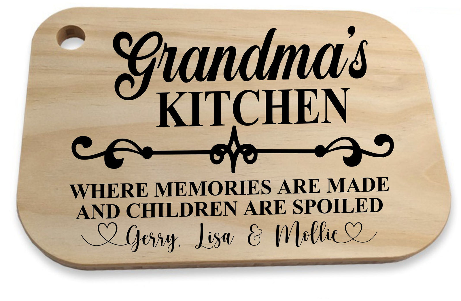 Grandma's Kitchen Chopping Board - Personalised Gift