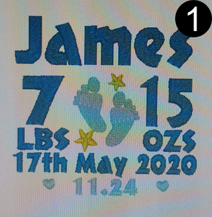 Cubbies Baby Sensory Blue Rabbit, Personalised Gift