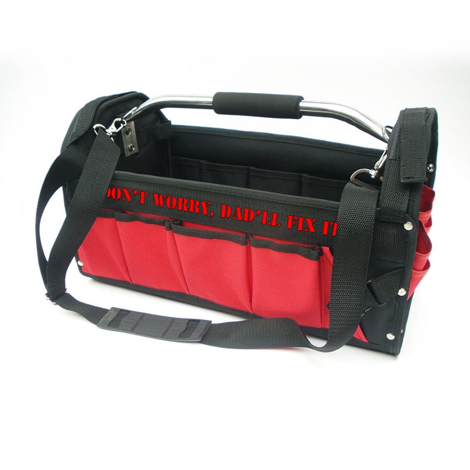 Open Tote Tool Bag, Personalised Gift