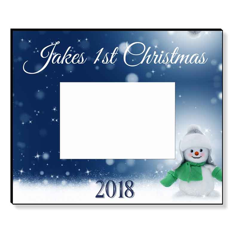 1st Christmas Frame Personalised Gift