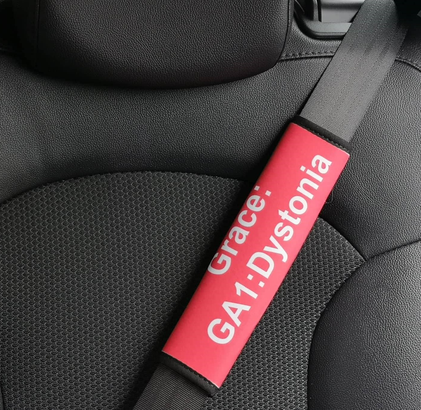 Medical ID Car Seat Belt Cover, Personalised Gift - Personalise It