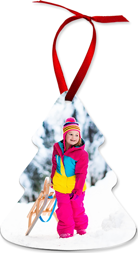 Tree Shaped Photo Christmas Decorations, Personalised gift