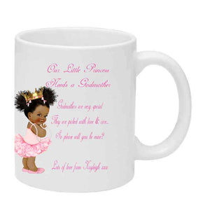 Will You Be My God Parent Mug, Personalised Gift