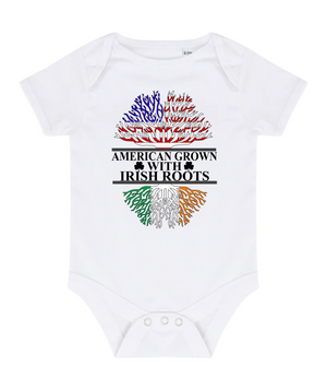 Baby Vest With Irish Roots Personalised Gift