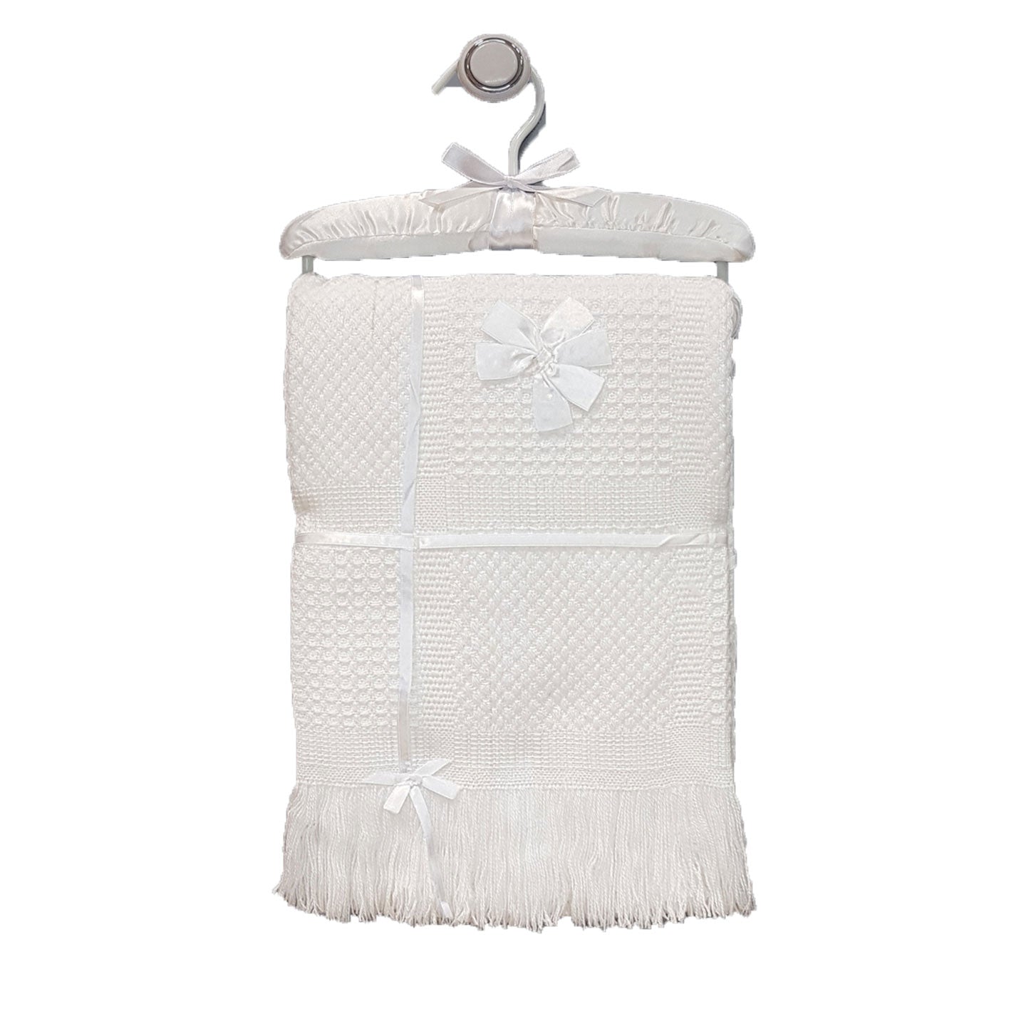 White Baby Shawl, Personalised Gift