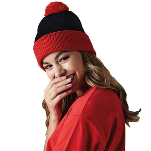 Snowstar® two-tone beanie, Personalised Gift