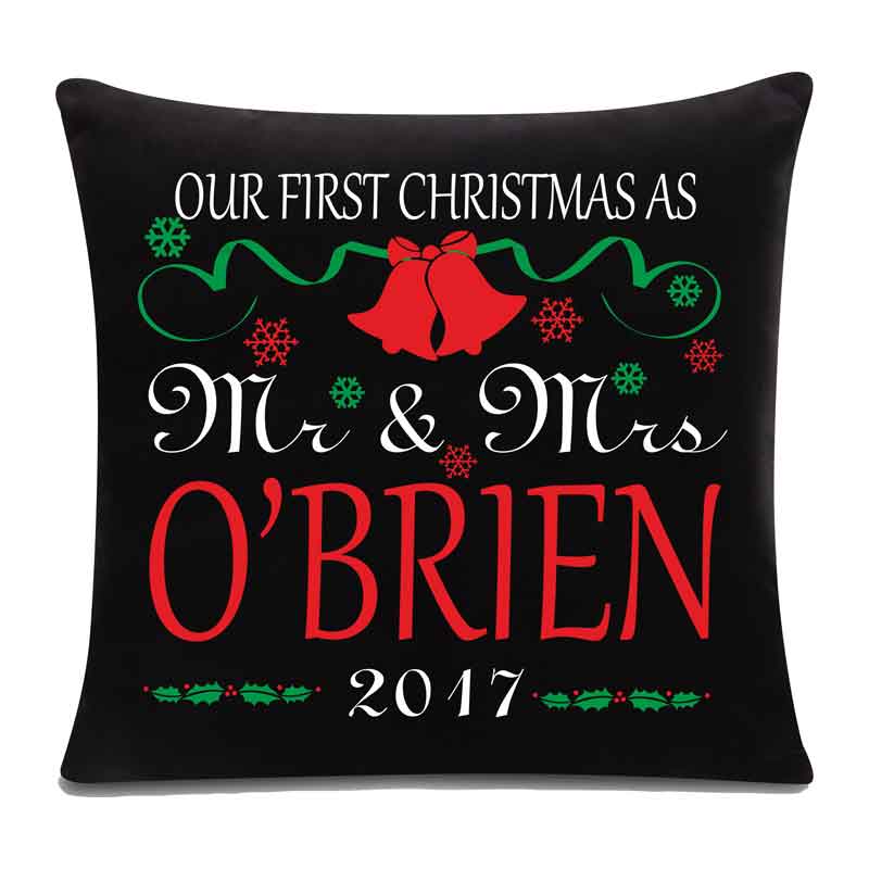 1st Christmas Cushion Personalised Gift