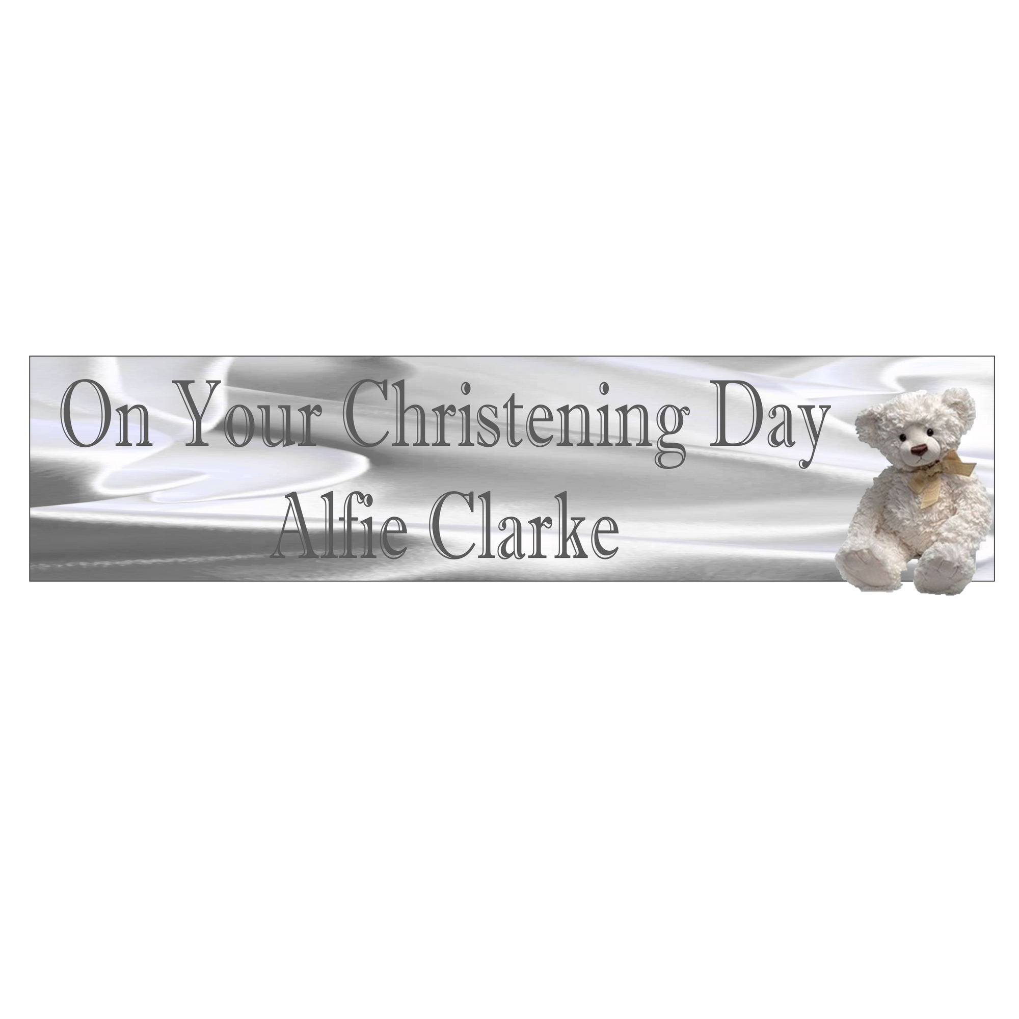 Christening Banner, Personalised Gift