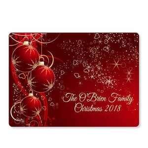Christmas Bauble Placemats, Personalised Gift