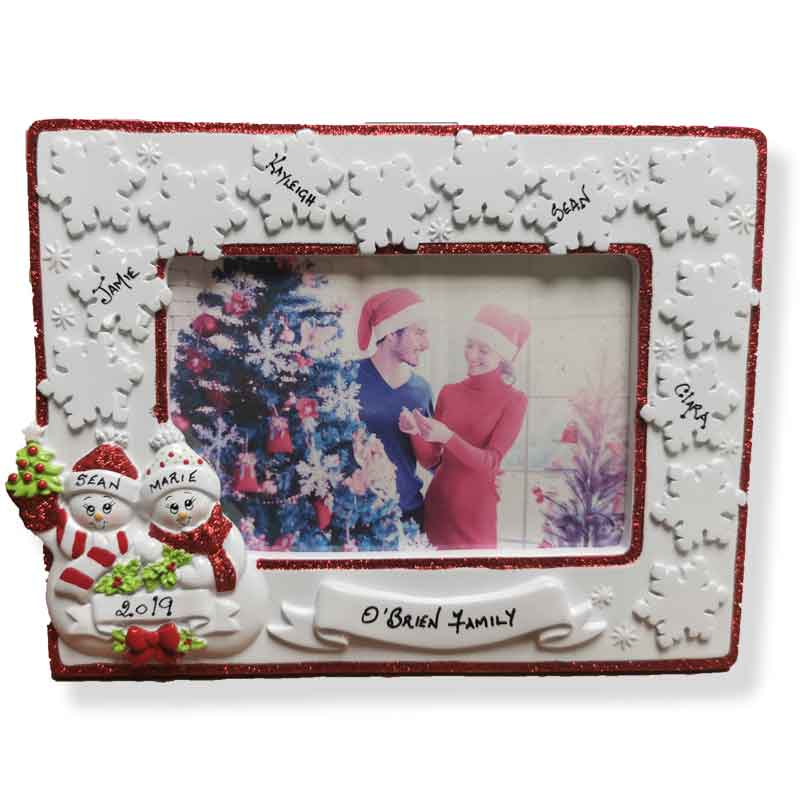 Christmas snowflake Frame, Personalised Gift
