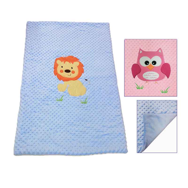 Dimple Blanket with Large Motif, Personalised Gift