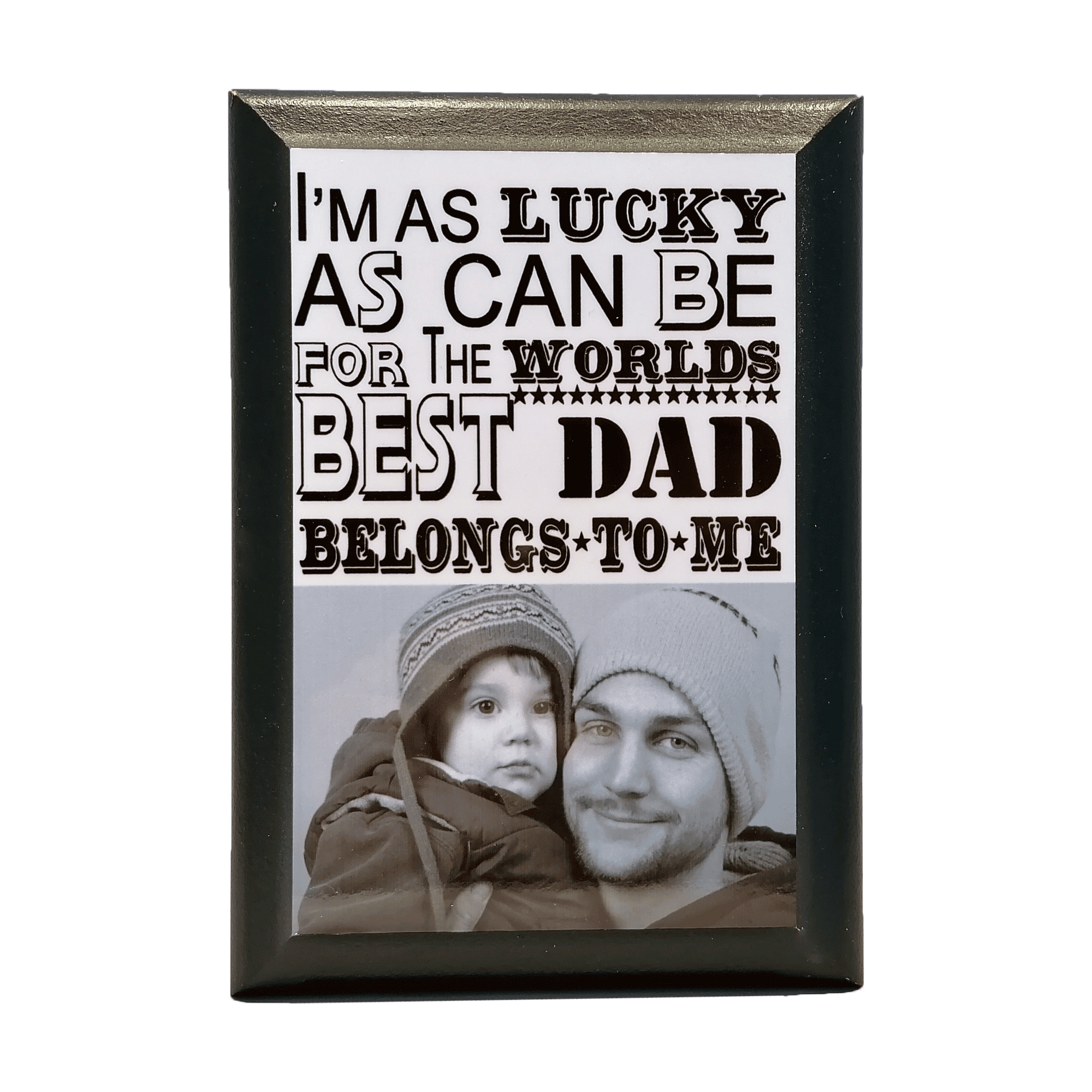 Father's Day Photo Plaque Personalised Gift