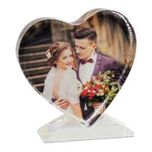 Heart Shaped Crystal Personalised Gift