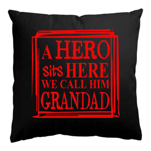 Grandad Sits Here Cushion, Personalised Gift