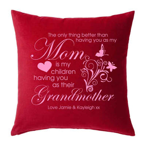 Grandmother Cushion, Personalised Gift
