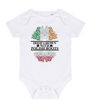 Baby Vest With Irish Roots Personalised Gift