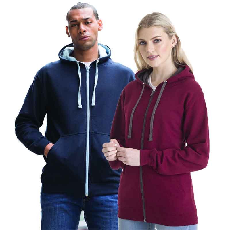 AWDis Varsity Zipped Hoodie - Personalise It