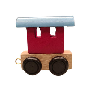 Colour Wooden Train and Track, Personalised Gift