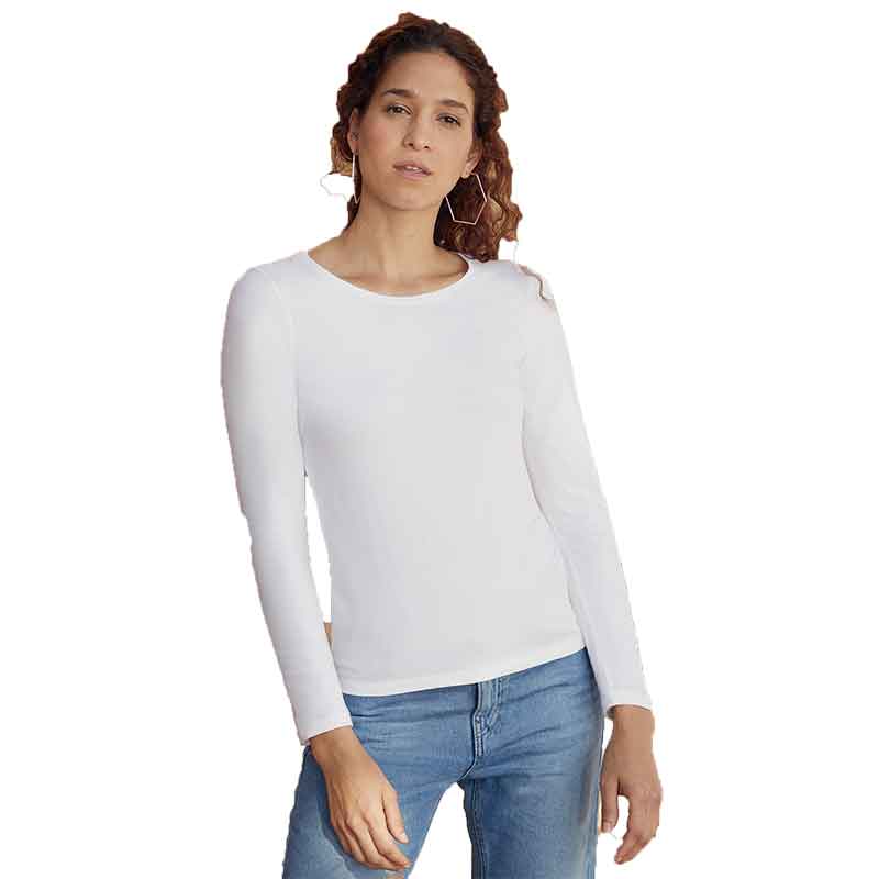 Ladies-long-sleeve-white-tshirt