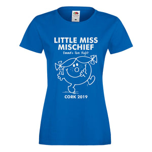 Little Miss Mischief Hen T-shirt, Personalised Gift