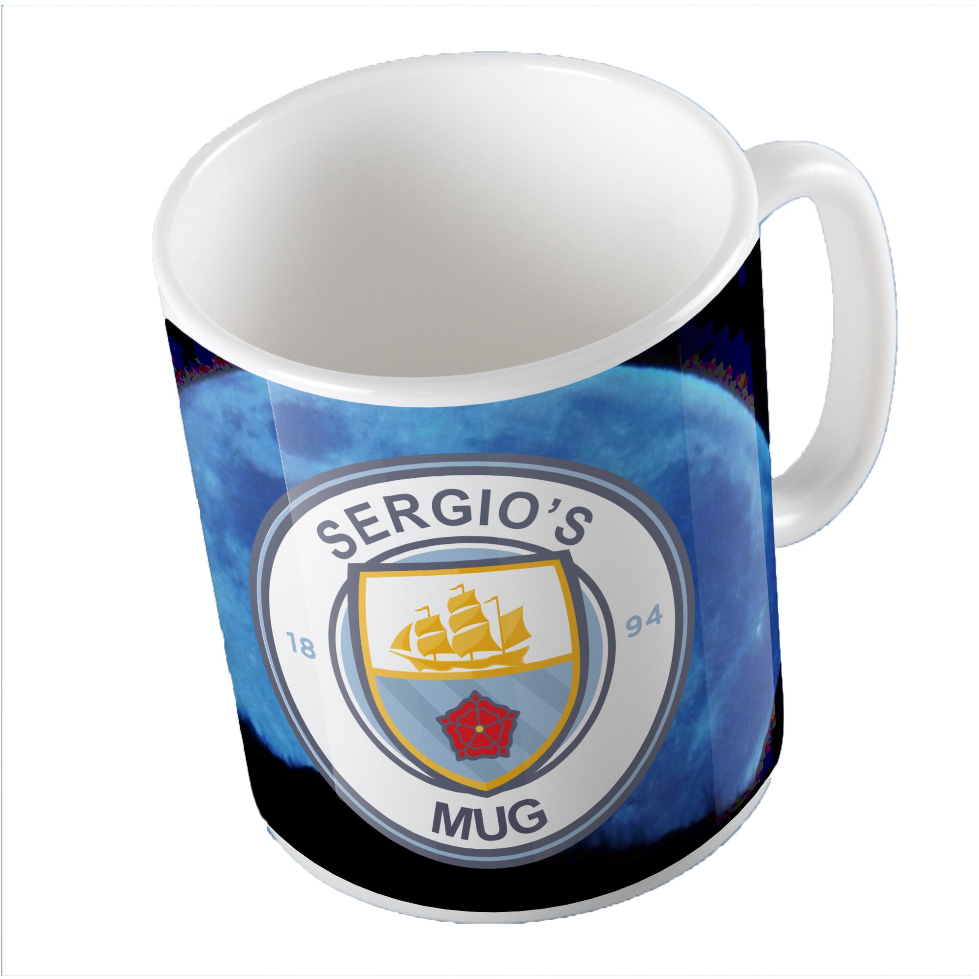 Manchester City Themed Mug - Personalise It
