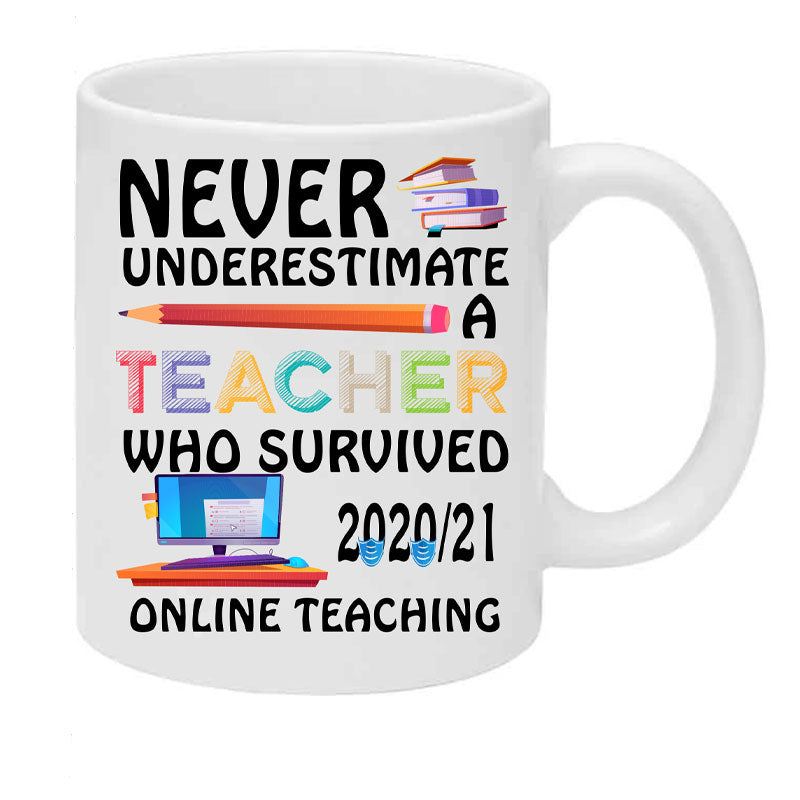 Online Teacher Mug, Personalised Gift