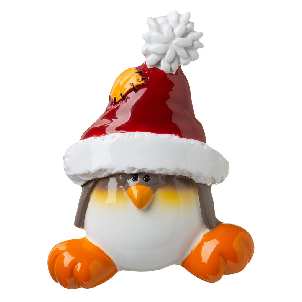 Penguin in Santa Cap, Personalised Gift