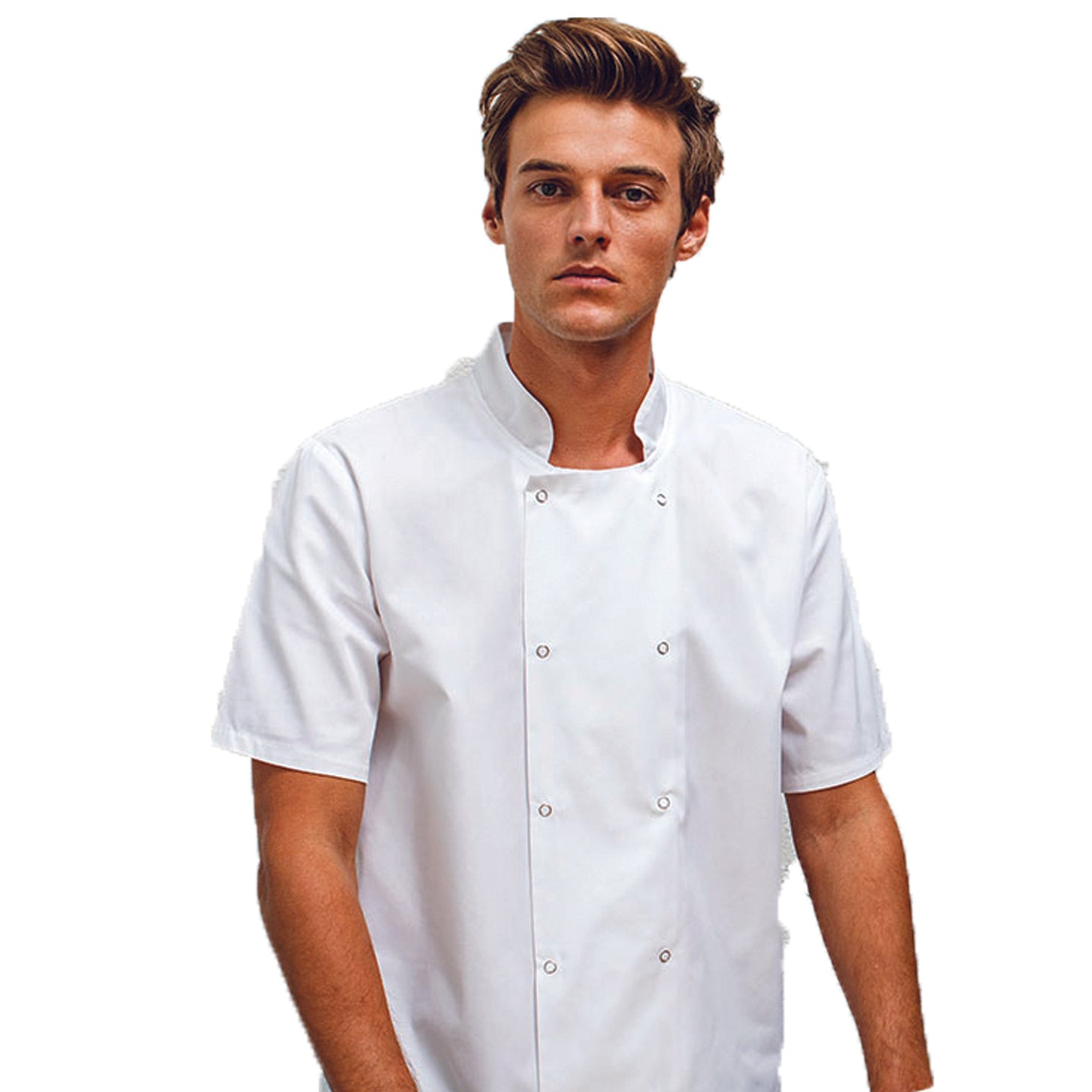 Studded Front Short Sleeve Chef Jacket, Personalised Gift