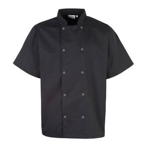 Studded Front Short Sleeve Chef Jacket, Personalised Gift