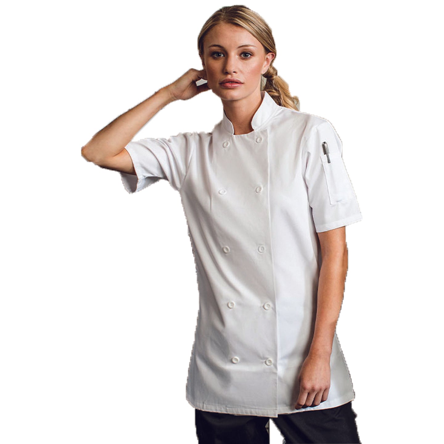 Women's Short Sleeve Chef Jacket, Personalised gift