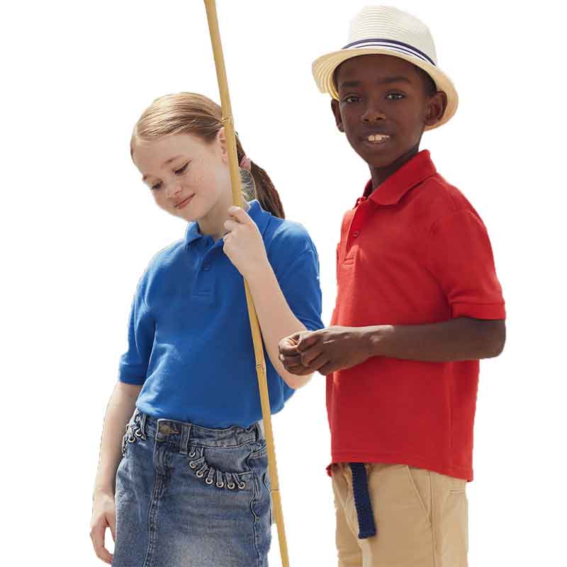 Fruit of the Loom, Kids Pique Polo - Personalise It