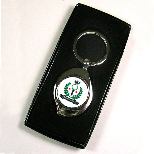 Leaf Shape Silver Keyring, Personalised Gift