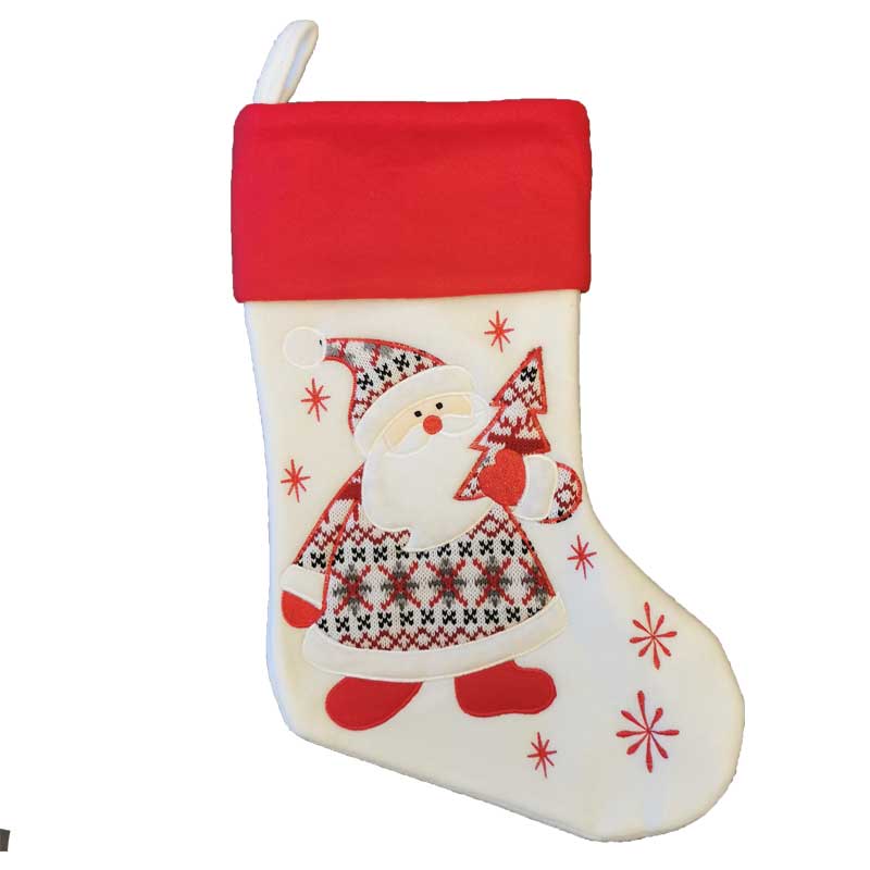 White Christmas Stockings, Personalised Gift