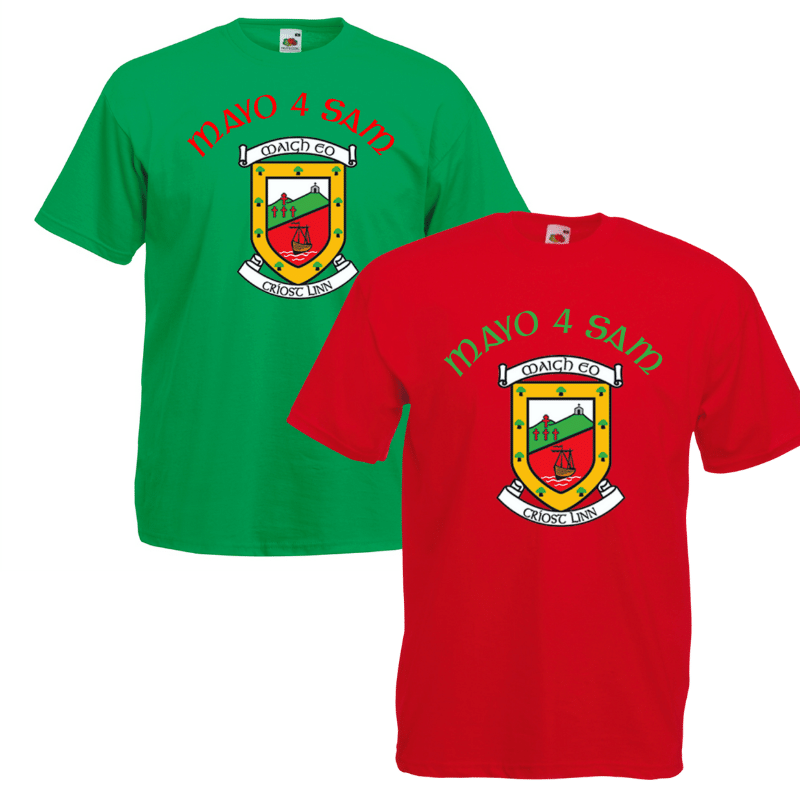Mayo Crest T-Shirt, Personalised Gift