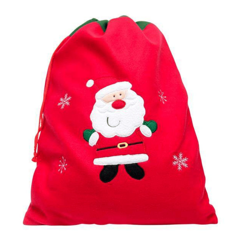 Deluxe Plush Red Santa Christmas Sack, Personalised Gift