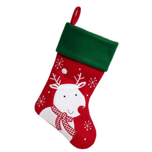 Deluxe Plush Green Top Christmas Stockings, Personalised Gift