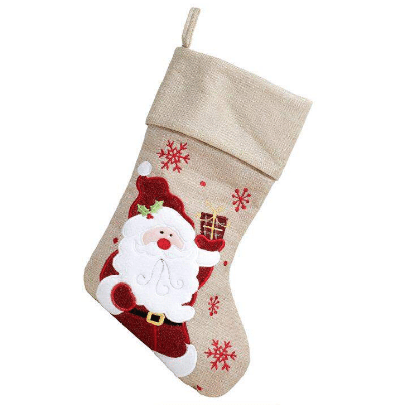 Hession Christmas Stockings, Personalised Gift