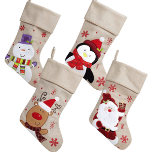 Hession Christmas Stockings, Personalised Gift