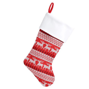 Deluxe Plush Nordic Reindeer Stocking, Personalised Gift