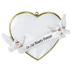 In Our Hearts Forever Tree Decoration, Personalised gift