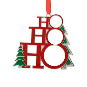 Metal Christmas Tree, Ho Ho Ho decoration, Personalised Gift.