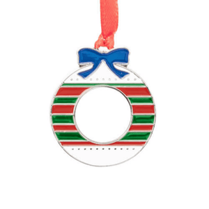 Metal Christmas Tree Bauble, Personalised Gift.