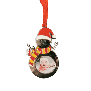 Metal Christmas Tree, Snowman decoration, Personalised Gift.