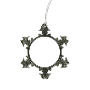 Metal Snowflake Decoration, Personalised Gift