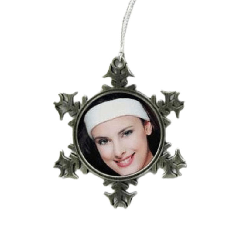 Metal Snowflake Decoration, Personalised Gift