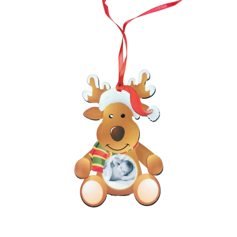 Reindeer Shaped Decoration, Personalised Gift