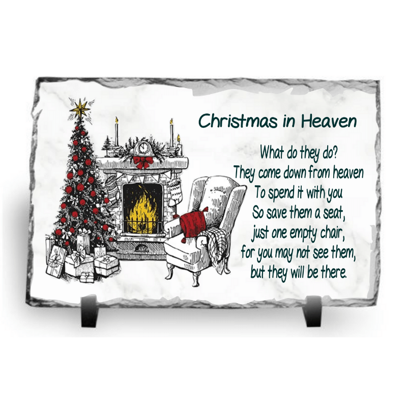 Armchair Memorial Slate, personalised Gift