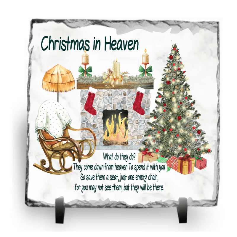 Rocking Chair Memorial Slate, personalised Gift