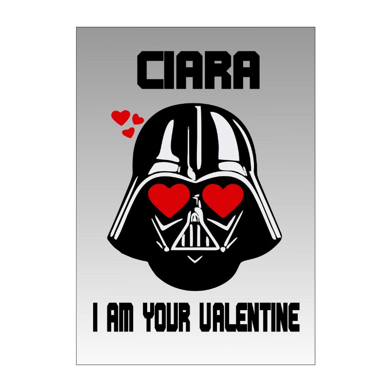 I Am Your Valentine Card, Personalised Gift